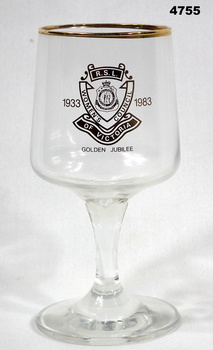 Souvenir sherry glass - RSL Victoria