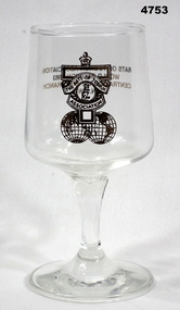Souvenir Sherry glass, World Reunion 1983
