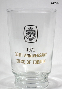 Souvenir Beer Glass - Rats of Tobruk Association