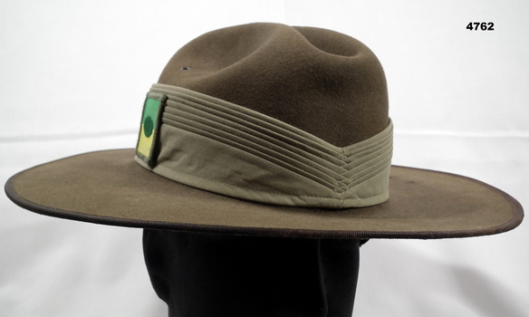 Australian khaki fur felt Slouch hat