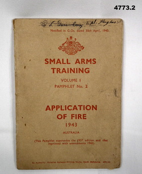 Small arms training - Application of Fire