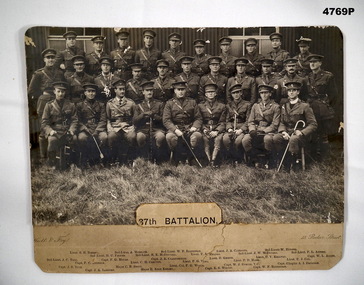 Officers of 37th Btn AIF.