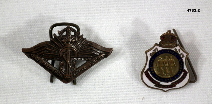 Returned from Active Service and RSL badges