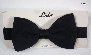 Black bow tie for formal mess dress.