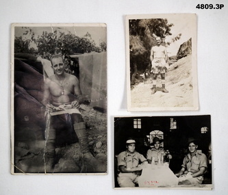Group of three B & W photos from WW2
