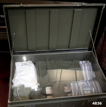 Green Australian Army trunk Vietnam era.