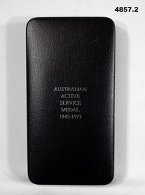 Australian Active Service medal box 1945 - 75