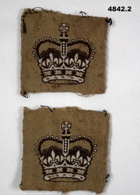 Two Warrant Officer rank insignia patches.