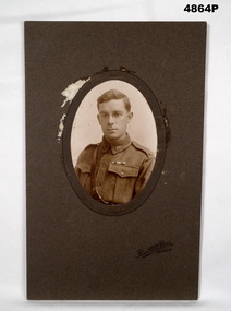 B & W Portrait of a WW1 Soldier