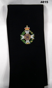 Black religious stole for wearing by clergy on Good Friday.