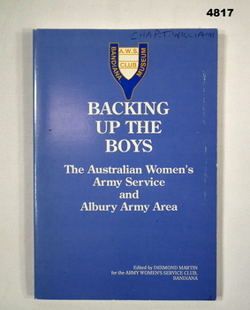 Book detailing the history of the Australian Women's Army Service in the Albury Army Area.
