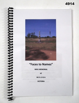 Biography of the WW1 Memorial at Mologa.