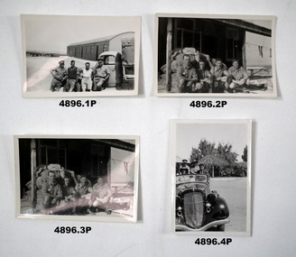 Four black & white photographs of Postal Unit.