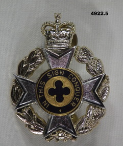 Australian Army Christian Chaplain's hat/beret badge.