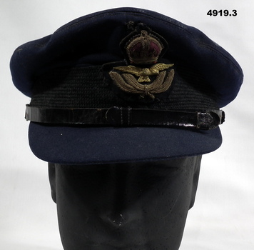 RAAF uniform peak hat WW2 era