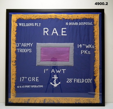 Framed Banners - A.A.C.S., R.A.E, A,FLD BTY R.A.A. 