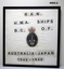 Framed BCOF Banners RAN Japan 1946 - 1948.