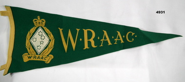 Small triangular banner for WRAAC.