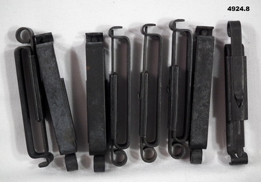 Alice slide clips for attachment to a webbing belt.