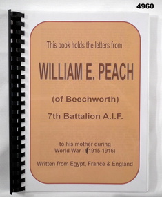 Folder book with World War 1 letters.