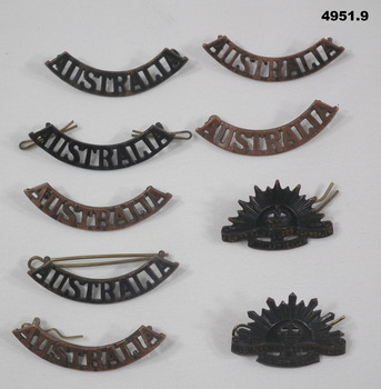 SET OF WW2 AUSTRALIAN BADGES