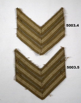 Sergeants rank stripes for arms.