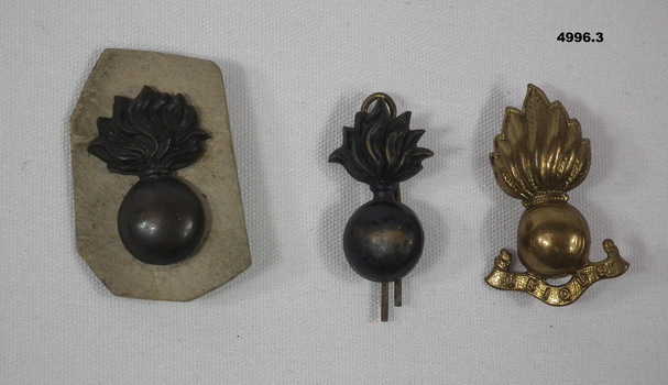 Set of ARTILLERY SYMBOLIC BADGES