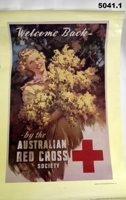 POSTER, RED CROSS in cardboard storage tube,