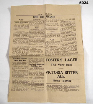 Newspaper for 6th Inf, Brigade WW2.