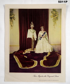 Portrait in Colour King George VI and Queen Elizabeth.