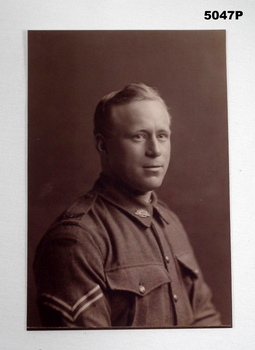 Sepia tone portrait of a soldier.