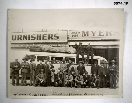38th Battalion Melbourne men, Bendigo Reunion October 1948