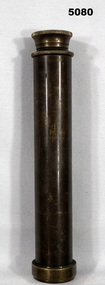 Brown metal telescope folded.