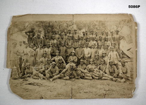 Group portrait of German & Turkish soldiers.