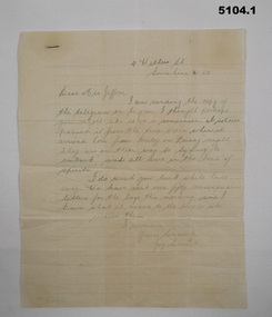 Literary work - LETTER & TELEGRAM, C.1941