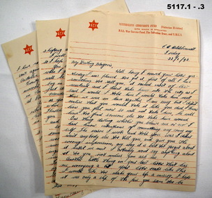 Love letters from Marjorie to Ted.