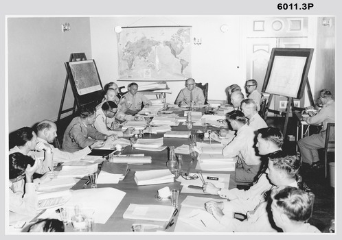 Royal Australian Survey Corps Planning Conference attendees,1966 held at the Army Survey Regiment Fortuna Villa Bendigo. 