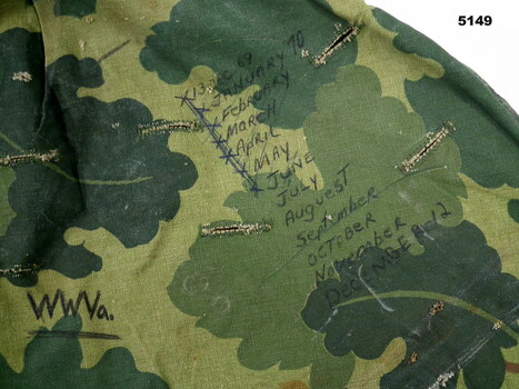 Camouflage cotton helmet cover in octopus shape.