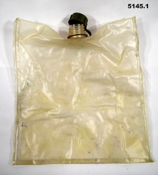 Water bag and green pouch holder.