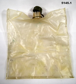 Water bag and green pouch holder.