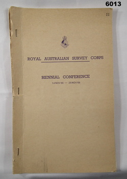 Report on RASvy Corps Conference 1966