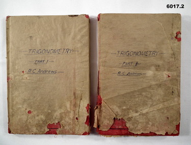Manuals of Trigonometry as used by the Royal Australian Survey Corps