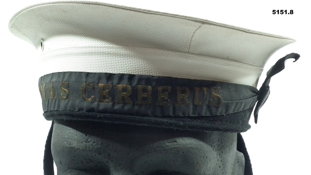Sailors Lid with Tally band - HMAS CERBERUS.