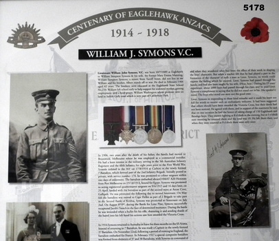 Framed story re Eaglehawk Soldiers WW1.