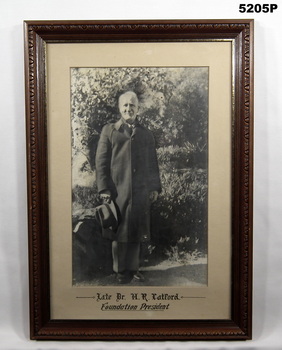 Framed full length portrait of Dr. H. R. Catford.