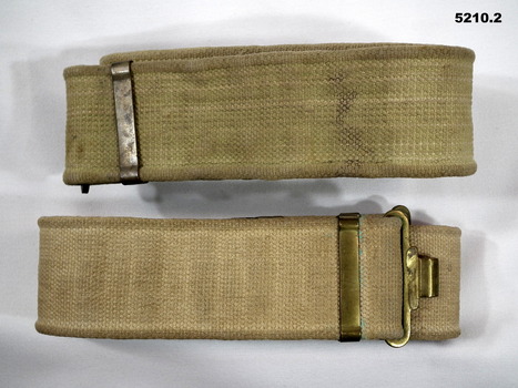 KHAKI BELTS, WEBBING PATTERN 37.
