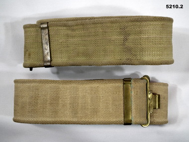 KHAKI BELTS, WEBBING PATTERN 37.