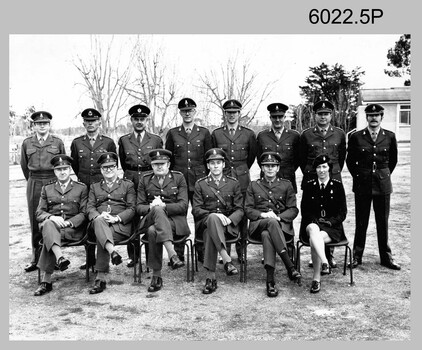Commissioned Officers of the Army Survey Regiment c1973-1974 Fortuna Villa Bendigo