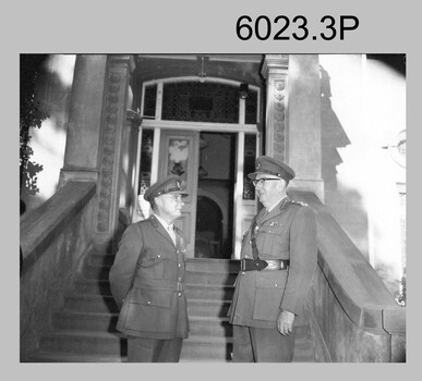 Royal Australian Survey Corps Colonel Commandant and Director of the Survey Corps c1969 at the Army Headquarters Survey Regiment, Fortuna Villa, Bendigo. 