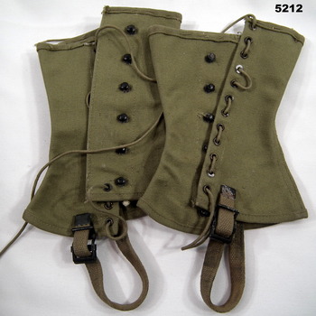 US PATTERN GAITERS 1938 MODEL.